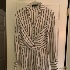 MISSGUIDED Button-Up Shirt Dress